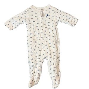 Gap Blue and White Quilted Airplanes One Piece‎ Size 3/6 Months